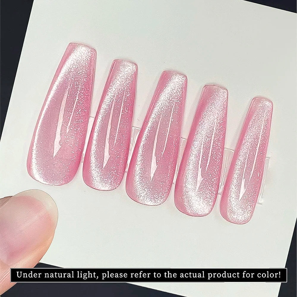 XEIJAYI Pink Cat Eye Gel Nail Polish Ceramic Magnetic Gel UV Semi-permanent Enamels Varnish Nail Supplies For Professionals Gel