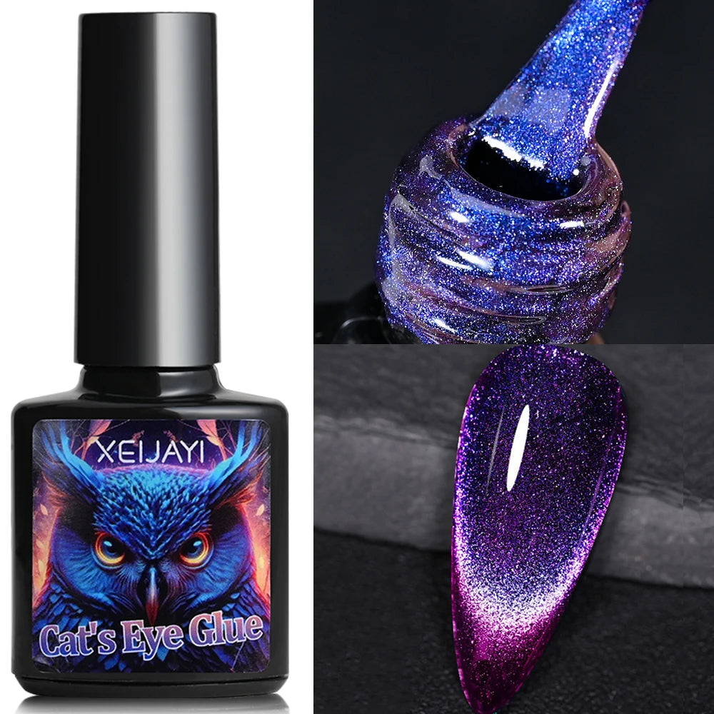 XEIJAYI Pink Cat Eye Gel Nail Polish Ceramic Magnetic Gel UV Semi-permanent Enamels Varnish Nail Supplies For Professionals Gel