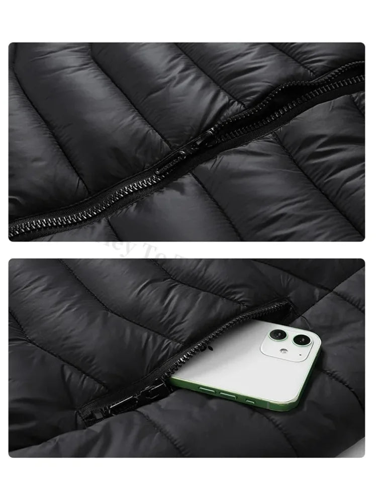21 Areas Heating Jacket Men Winter USB Electric Heated Coat Functional Self Heating Clothes Outdoor Snow Ski Thick Padded Jacket