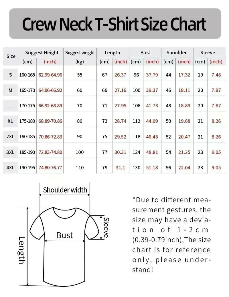 Men's Hot  2025 Summer New Men's and Women's Short-sleeved T-shirt Round Neck Casual Versatile Trend Fashion Simple Printed Top