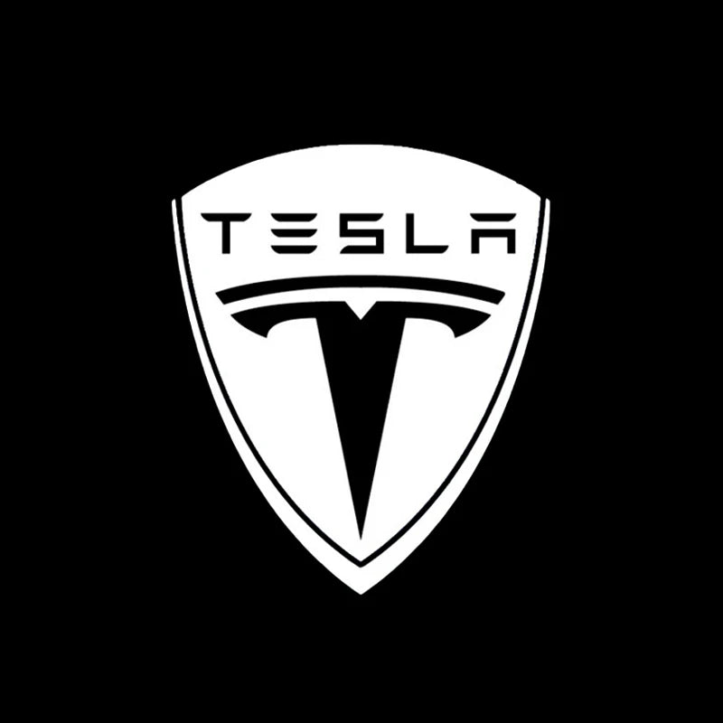 4Pcs Car Door Welcome Lamp HD LED Emblem Projector Lights for Tesla Model 3 Model X Model Y Model S Shadow Light Accessories