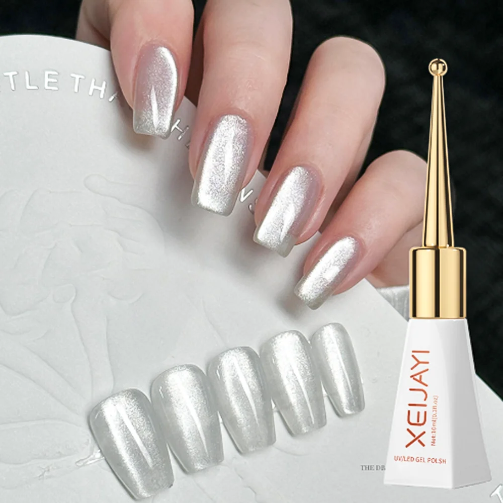 XEIJAYI Pink Cat Eye Gel Nail Polish Ceramic Magnetic Gel UV Semi-permanent Enamels Varnish Nail Supplies For Professionals Gel